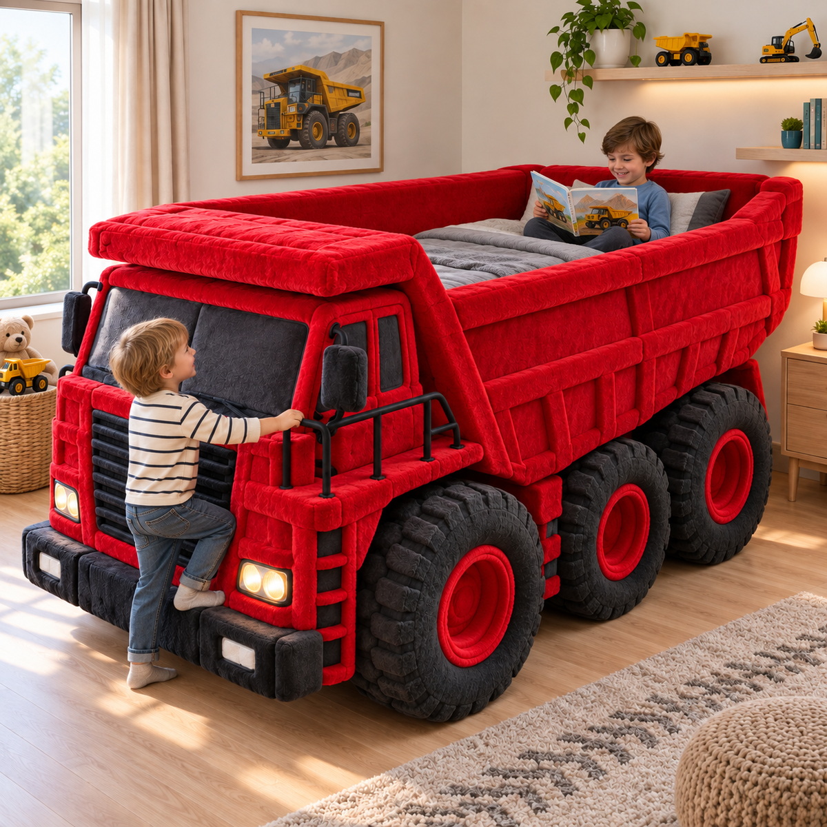 Mega Hauler Plush Dump Truck Bed