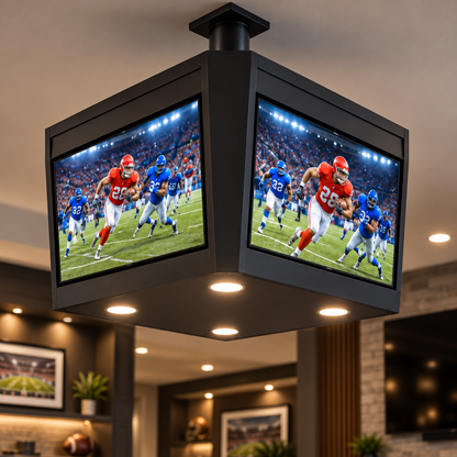 Ceiling-Mounted Multi-Screen Sports Viewing System
