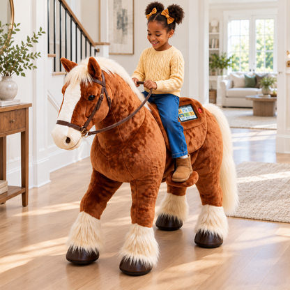 Interactive Plush Ride-On Horse