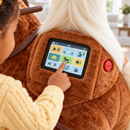 Interactive Plush Ride-On Horse