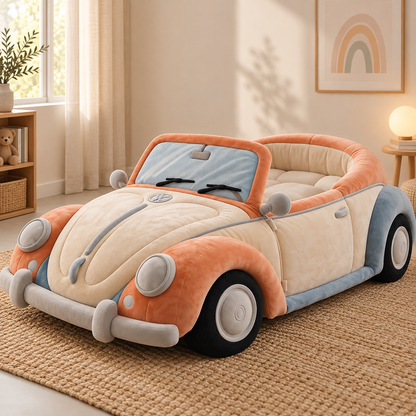 Vintage Convertible Car Plush Bed