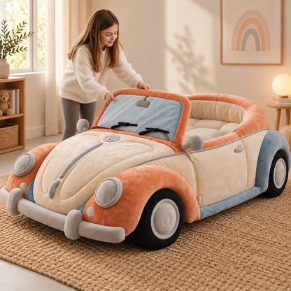 Vintage Convertible Car Plush Bed
