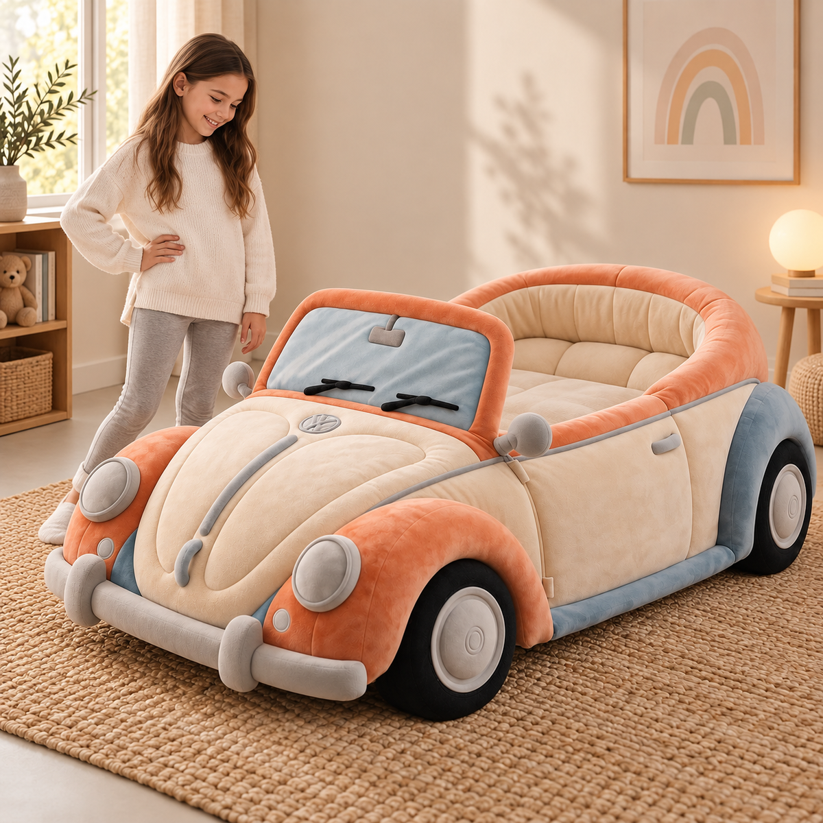 Vintage Convertible Car Plush Bed