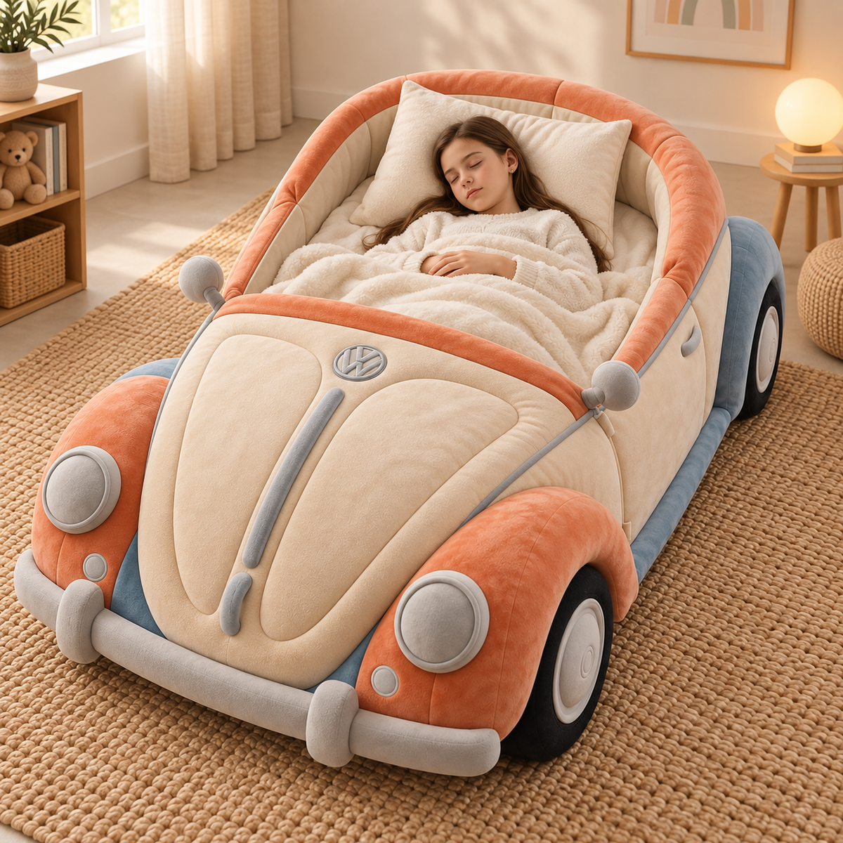 Vintage Convertible Car Plush Bed