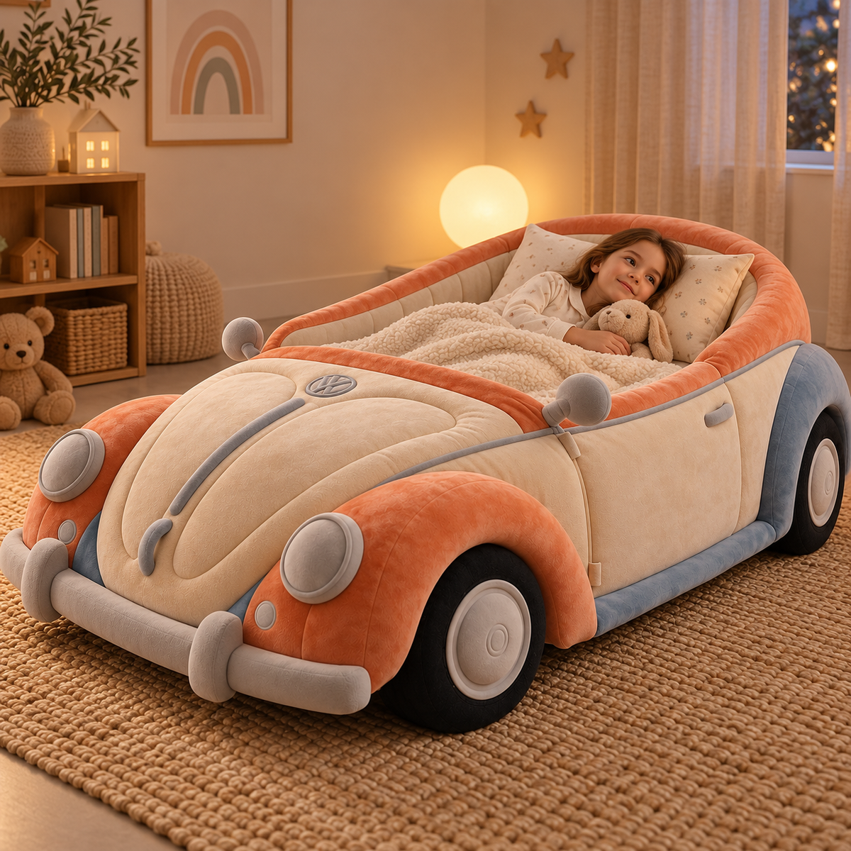Vintage Convertible Car Plush Bed