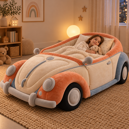Vintage Convertible Car Plush Bed