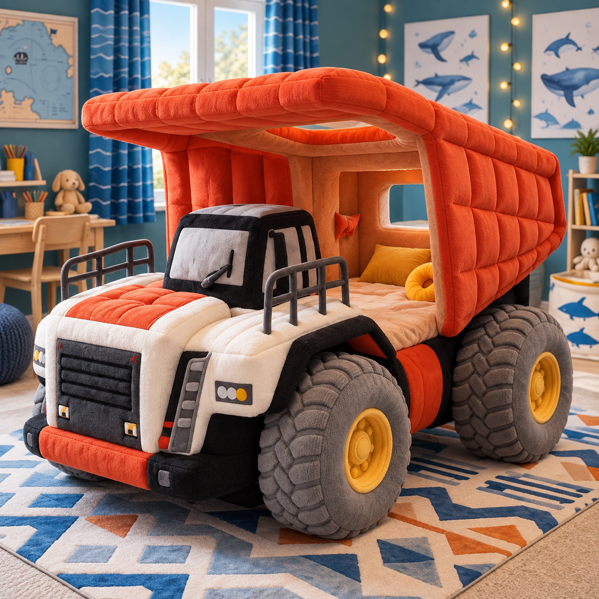 Giant Plush Dump Truck Bed