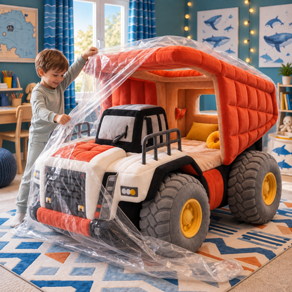 Giant Plush Dump Truck Bed