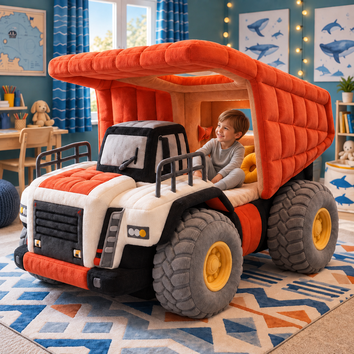 Giant Plush Dump Truck Bed