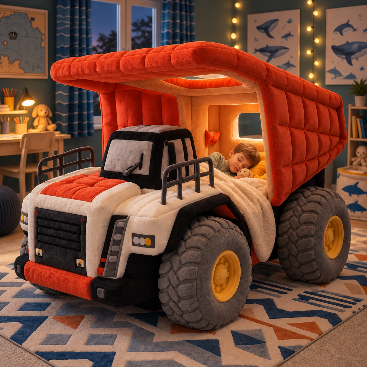 Giant Plush Dump Truck Bed