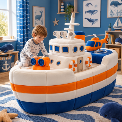 Giant Plush Rescue Boat Bed