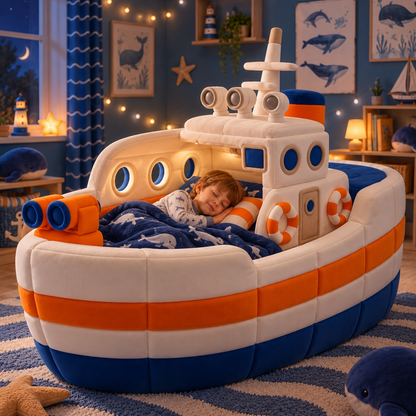 Giant Plush Rescue Boat Bed