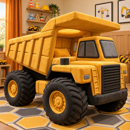 Giant Plush Dump Truck Bed