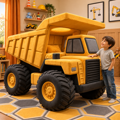 Giant Plush Dump Truck Bed