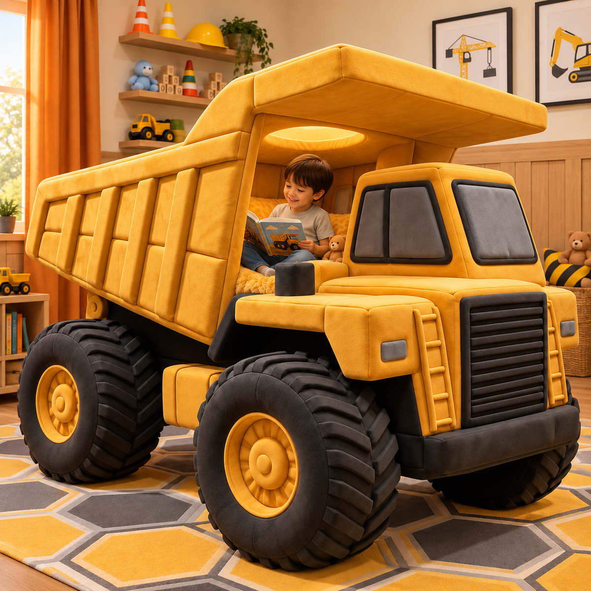 Giant Plush Dump Truck Bed