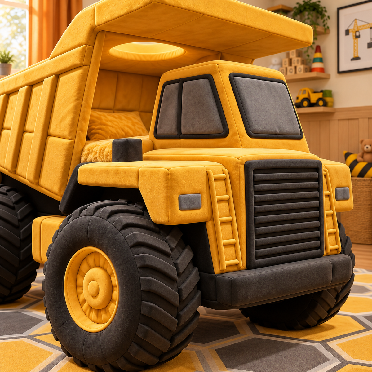 Giant Plush Dump Truck Bed