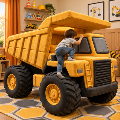 Giant Plush Dump Truck Bed